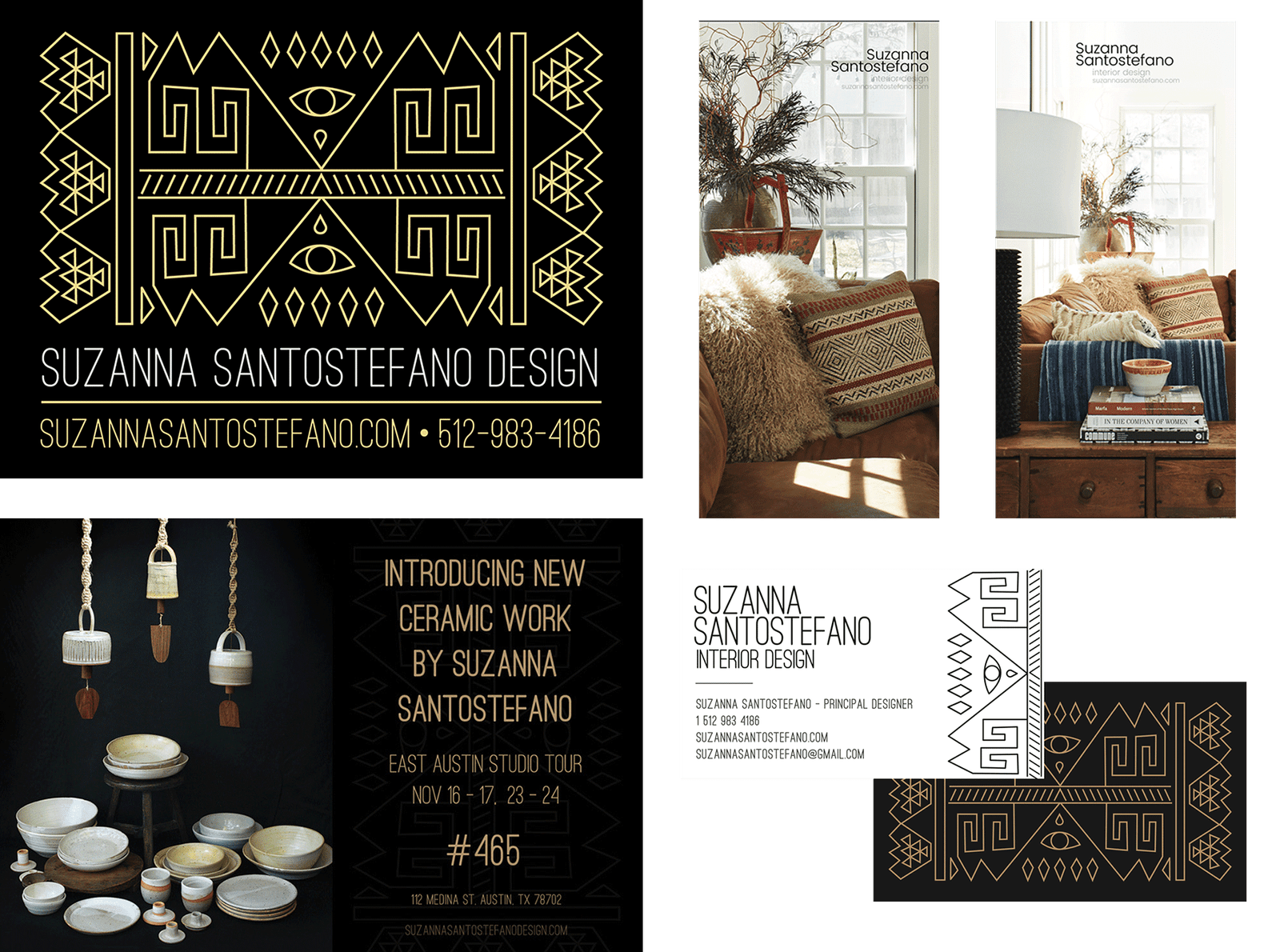 business card, print ads, yard signs